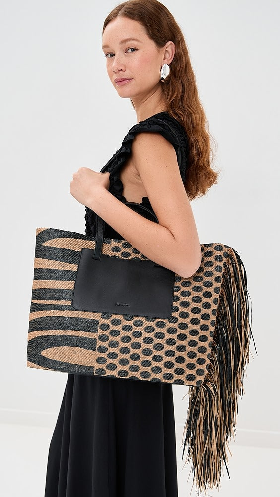 Ulla Johnson Lali Grand cabas en raphia