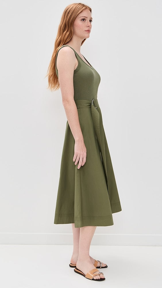 Veronica Beard Jean Ennis Mixed Media Dress