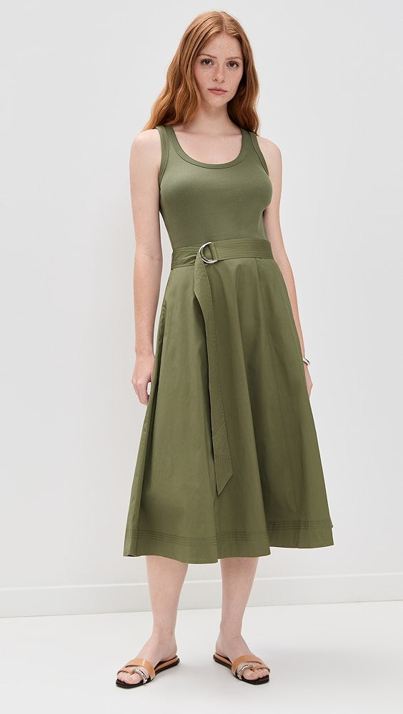 Veronica Beard Jean Ennis Mixed Media Dress