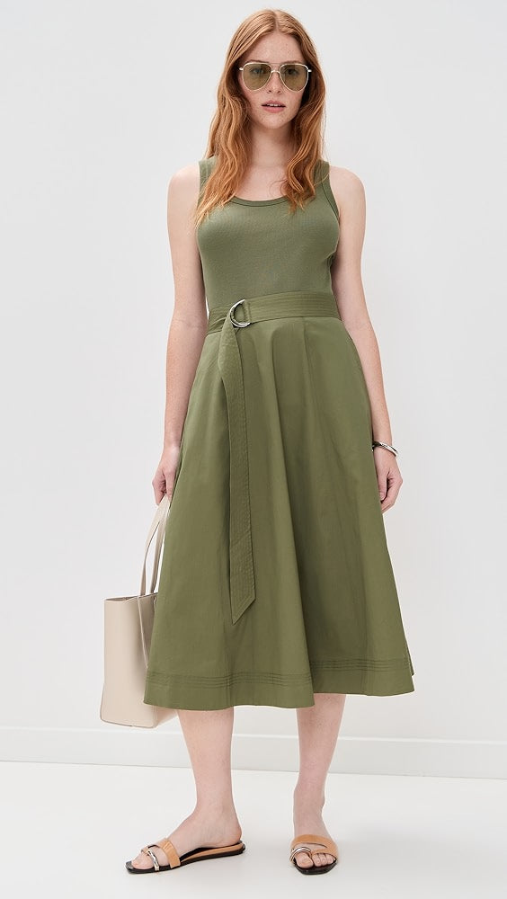 Veronica Beard Jean Ennis Mixed Media Dress
