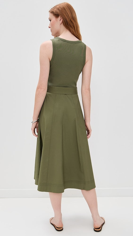 Veronica Beard Jean Ennis Mixed Media Dress