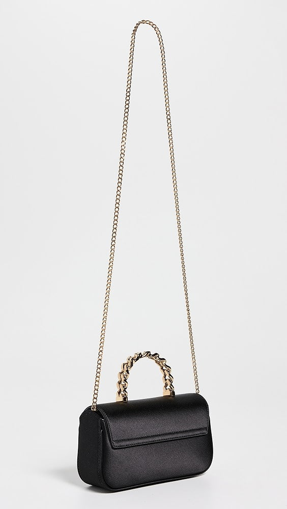 Mini sac à main en satin Versace