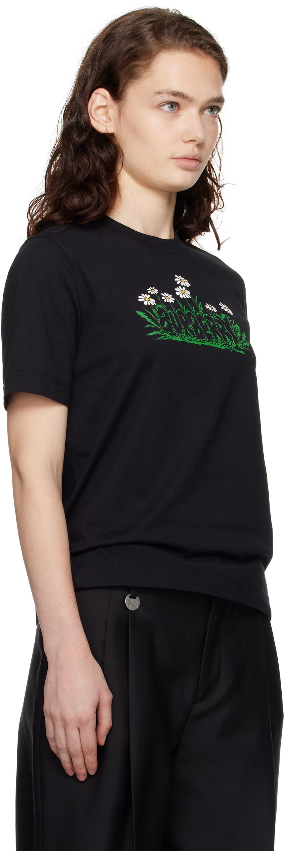 T-shirt en coton à logo Burberry Black Daisy