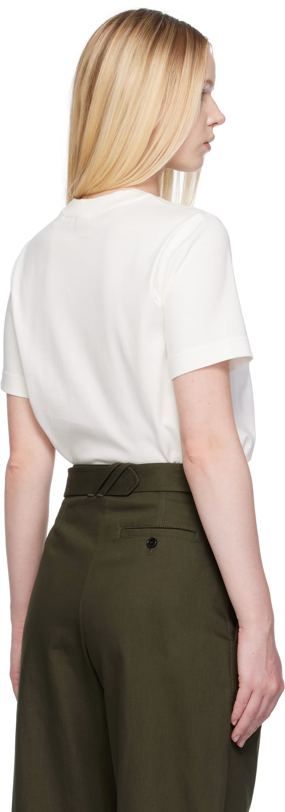 T-shirt en coton Burberry Off-White Knight Stamp