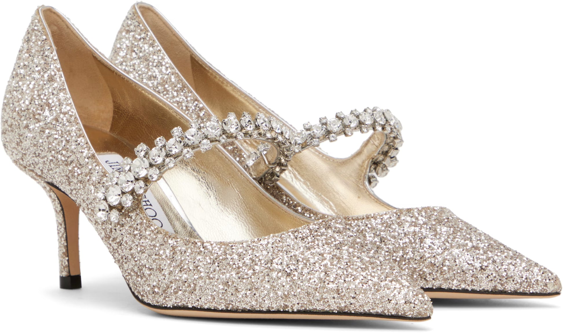 JIMMY CHOO Gold Bing Pump 65 Heels