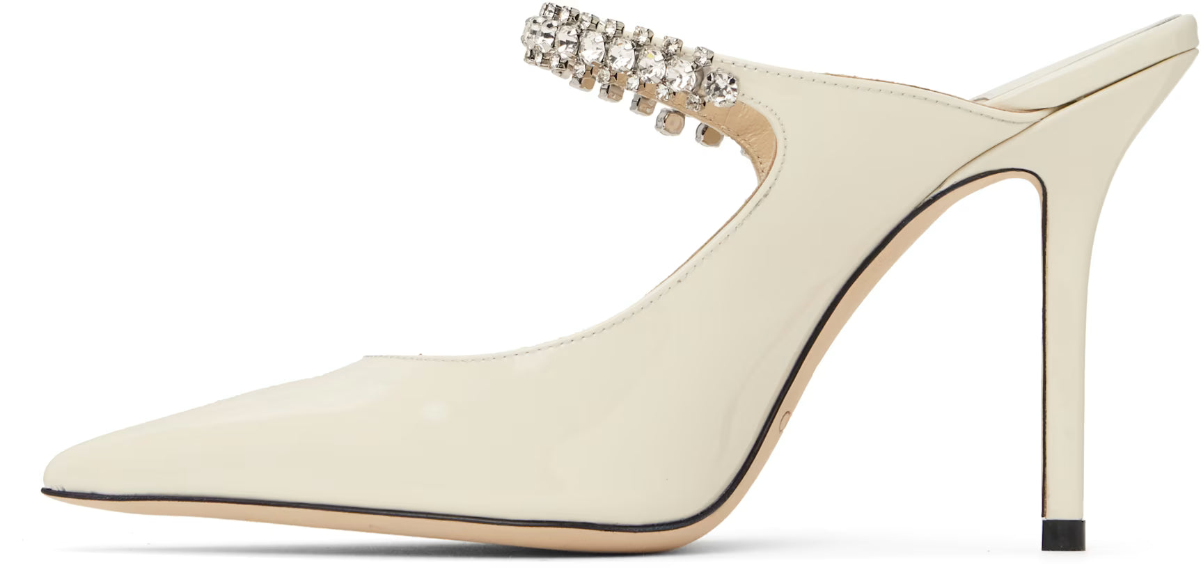 Jimmy Choo SSENSE Exclusive Off-White Bing 100 Mules