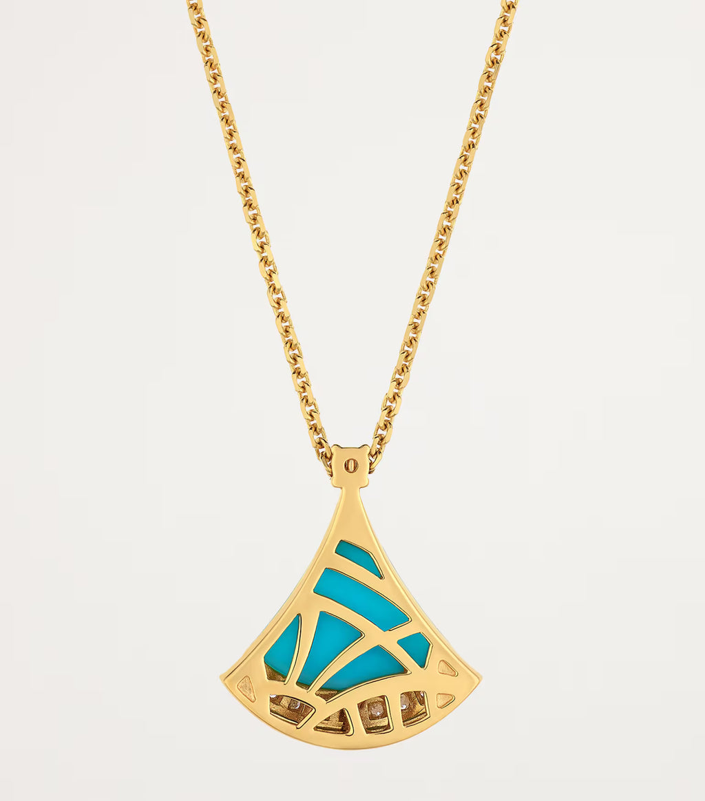 BVLGARI Rose Gold, Diamond and Turquoise Divas' Dream Necklace