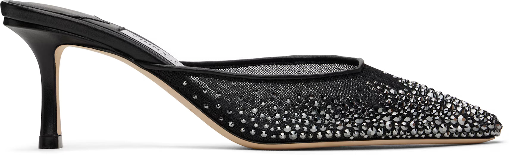 Jimmy Choo Black Vivi 65 Mules