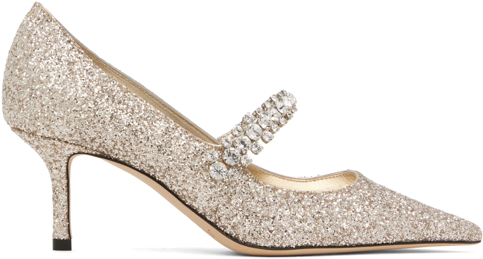 JIMMY CHOO Gold Bing Pump 65 Heels
