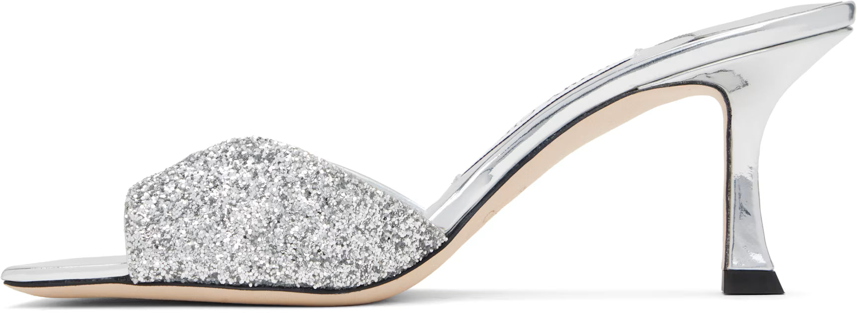 Jimmy Choo Silver Skye 70 Heeled Sandals