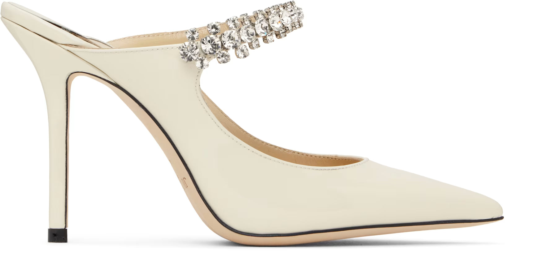 Jimmy Choo SSENSE Exclusive Off-White Bing 100 Mules
