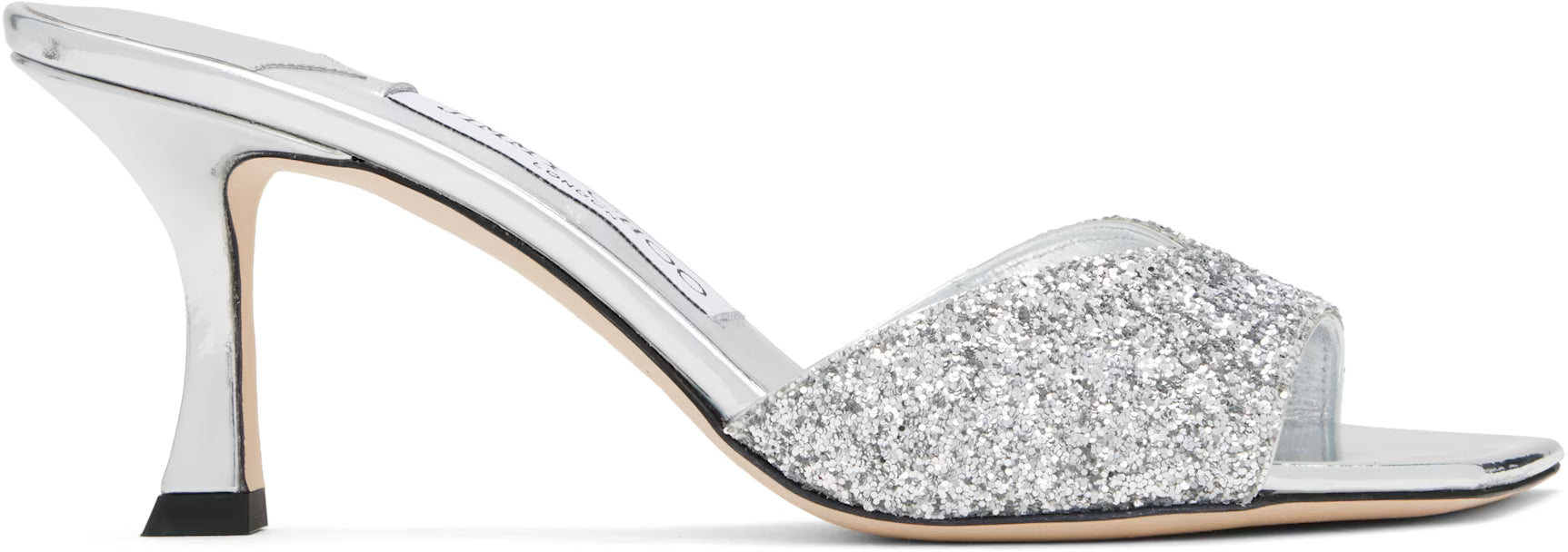 Jimmy Choo Silver Skye 70 Heeled Sandals